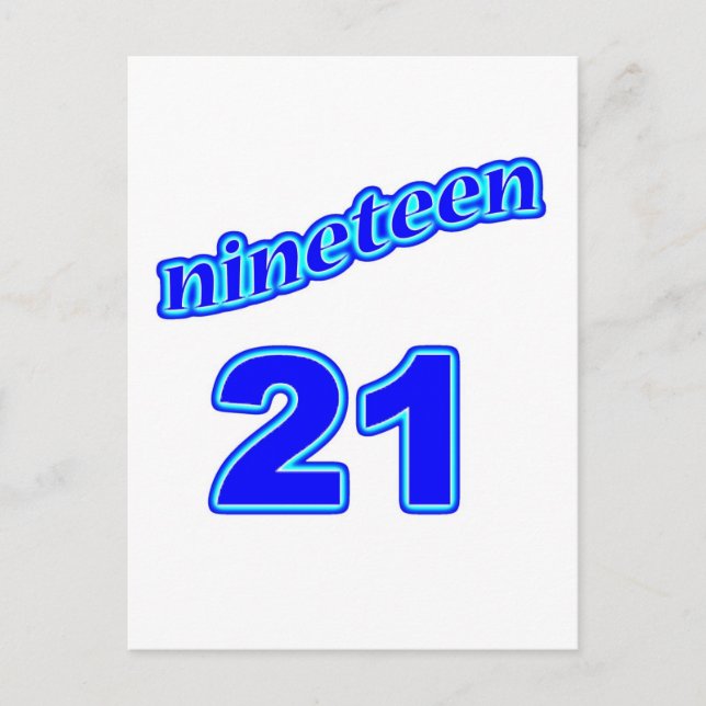 1921 19 21 POSTKARTE (Vorderseite)