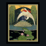 1921 Art Deco Garden Scene 16 x 20 Poster<br><div class="desc">Schöne Art Deco Garden Szene aus 1921 Haus und Garden Cover.</div>