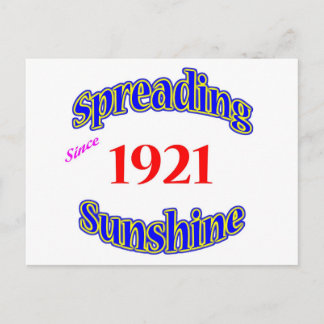 1921 Sonnenschein verbreiten Postkarte