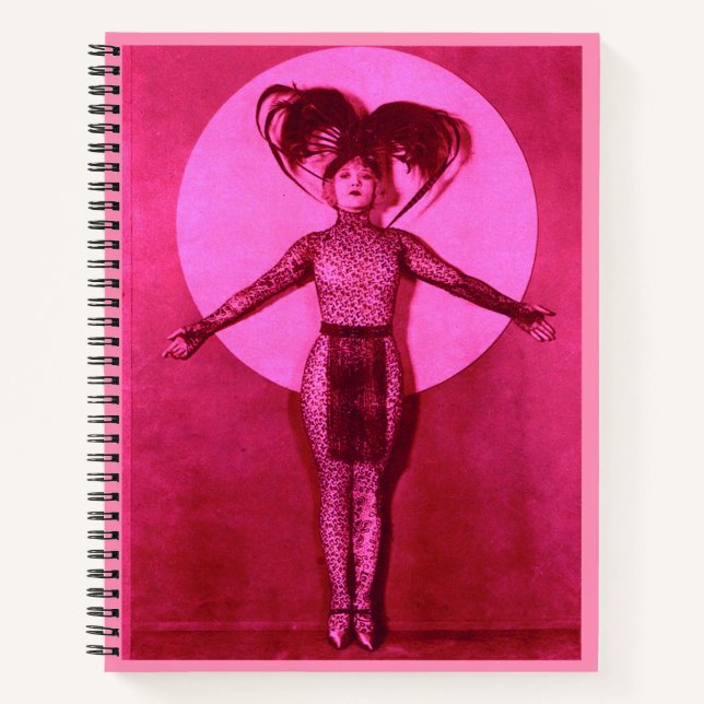 1922 dball-Filmstar aufstehen - rosa Notizbuch (Vorderseite)