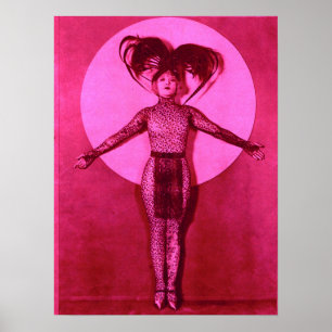 1922 dball-Filmstar aufstehen - rosa Poster