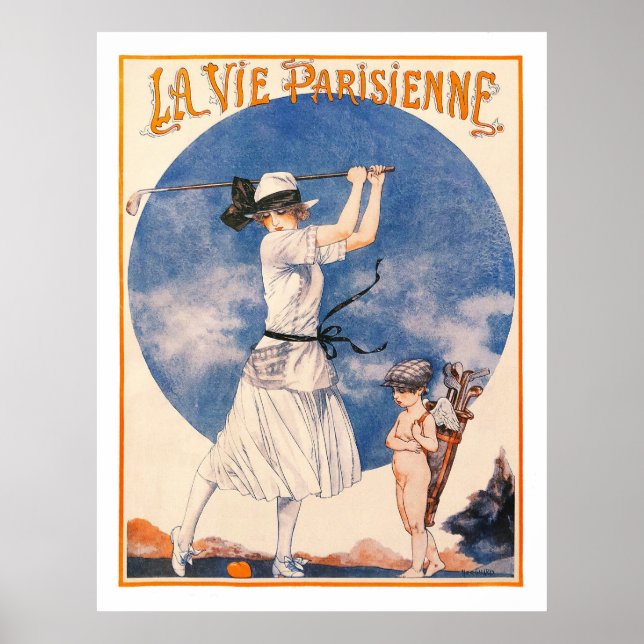 1922 la Parisienne Golf Print Poster (Vorne)