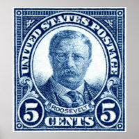 1922 Teddy Roosevelt Briefmarke