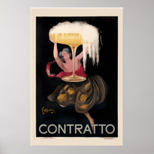 1922 Vintage-Champagne-Feierplakat Poster