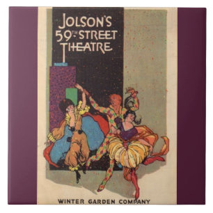 1923 Theaterkorrektur für Al Jolson Fliese