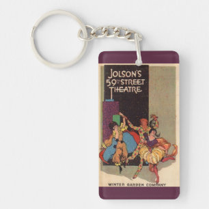 1923 Theaterkorrektur für Al Jolson Schlüsselanhänger