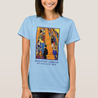 1924 Britisches Art Deco-Reiseposter von Horace Ta T-Shirt