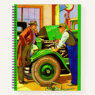 1924 Kelly Springfield Ballonreifen und Notizbuch