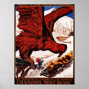 1924 Olympic Winter Games Poster