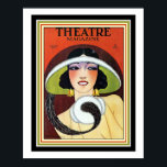 1924 Theater Magazine Art Deco Cover 16 x 20 Poster<br><div class="desc">Farbenfrohe Art Deco Cover für das Theater Magazine. Ausgabe Januar 1924 Poster 16 x 20</div>