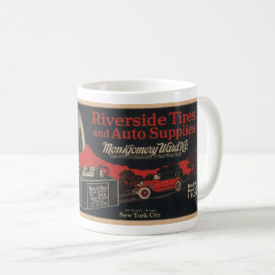 1924 WERBUNG FÜR RIVERSIDE-REIFEN ALT! KAFFEETASSE