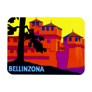 1925 Bellinzona Schweiz Magnet