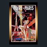 1925 Foire de Paris Eiffel Tower Art Deco Poster<br><div class="desc">Foire De Paris Französisch Vintage Kunst Deko Plakatdruck aus den 1920er Jahren Werbung Paris Messe mit Eiffelturm.</div>