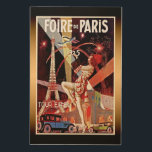 1925 Foire de Paris Eiffel Tower Art Deco Print Holzdruck<br><div class="desc">Foire De Paris Französisch Vintage Kunst Deko Plakatdruck aus den 1920er Jahren Werbung Paris Messe mit Eiffelturm.</div>