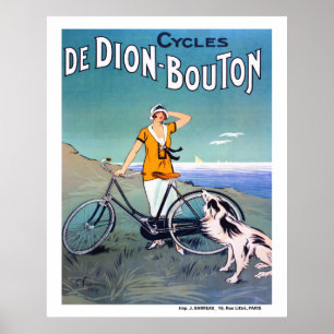 1925 französische Fahrradwerbung Poster