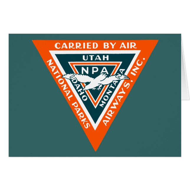 1925 National Parks Airways (Vorderseite (Horizontal))