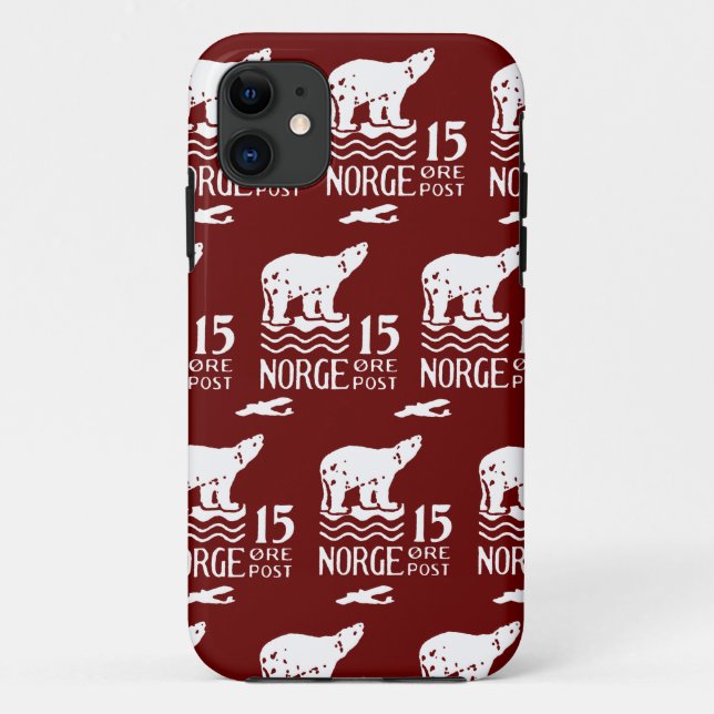 1925 Norwegischer Eisbär Case-Mate iPhone Hülle (Rückseite)