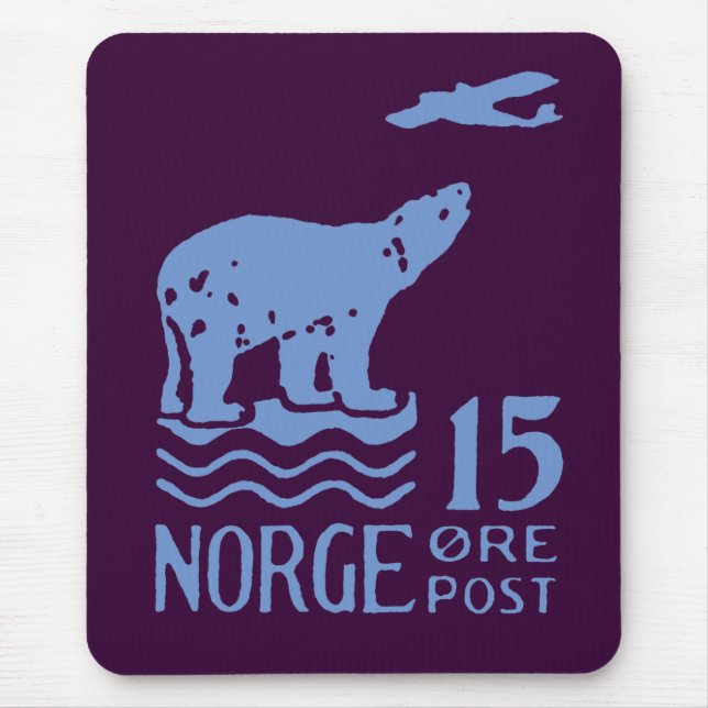 1925 Norwegischer Eisbär Mousepad (Vorne)
