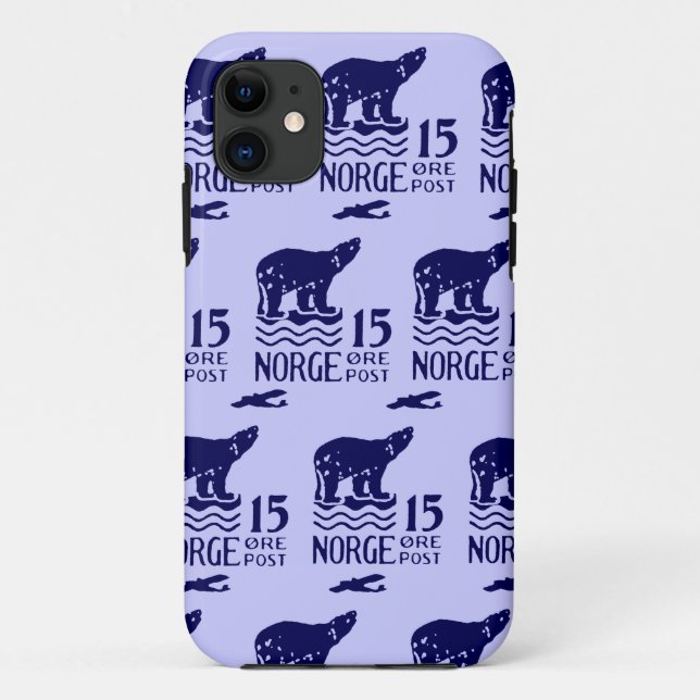 1925 Norwegischer Polarbär Case-Mate iPhone Hülle (Rückseite)