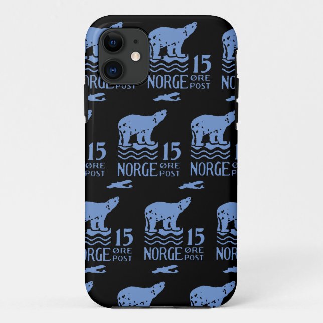 1925 Norwegischer Polarbär Case-Mate iPhone Hülle (Rückseite)
