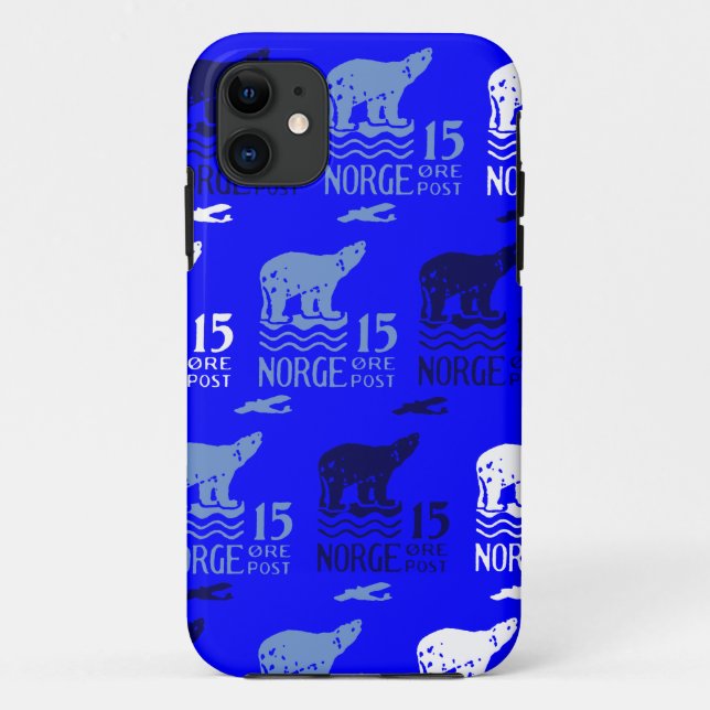 1925 Norwegischer Polarbär Case-Mate iPhone Hülle (Rückseite)