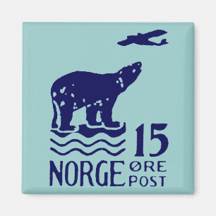 1925 Norwegischer Polarbär Magnet