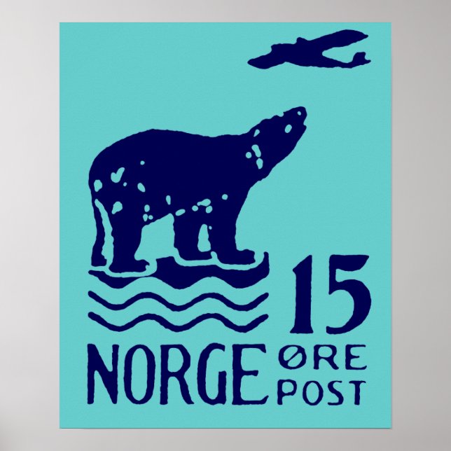 1925 Norwegischer Polarbär Poster (Vorne)
