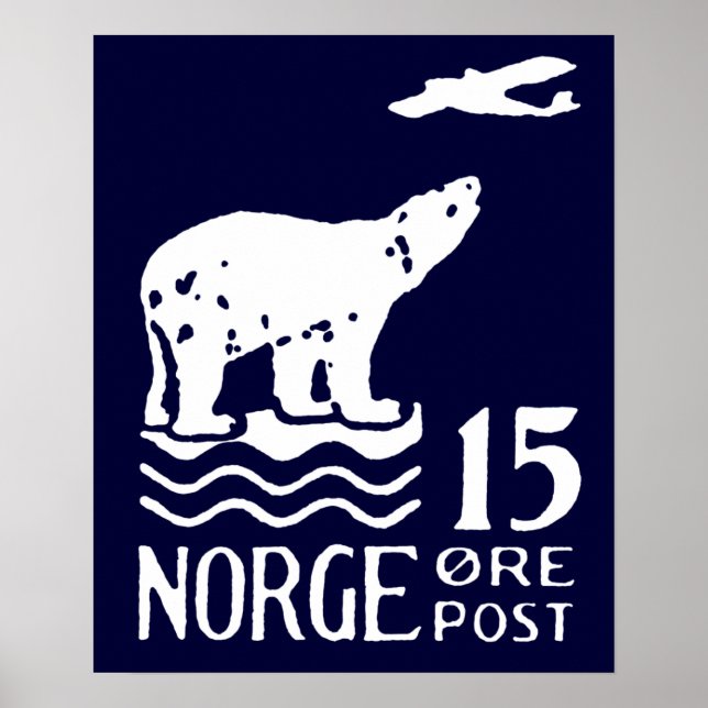1925 Norwegischer Polarbär Poster (Vorne)