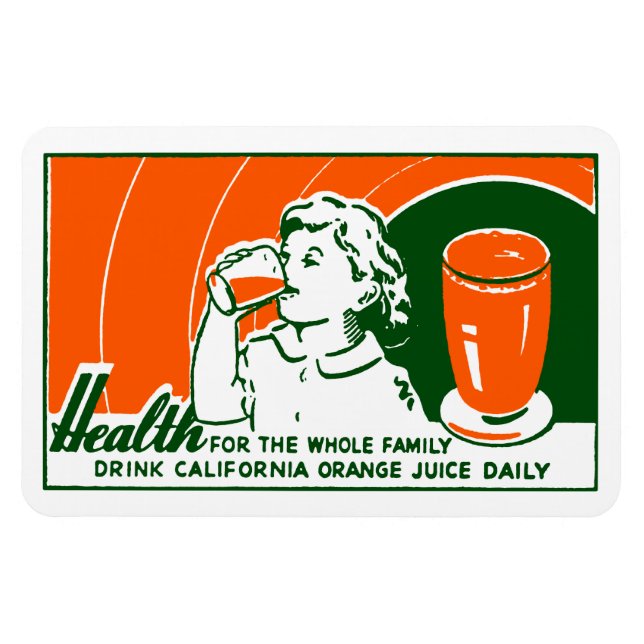 1925 Orangensaft Magnet (Horizontal)