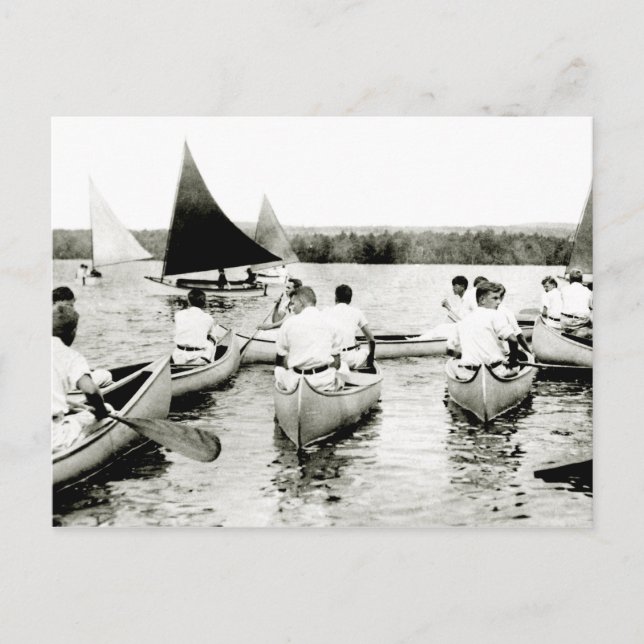 1925 Summer Camp für junge Männer Postkarte (Vorderseite)