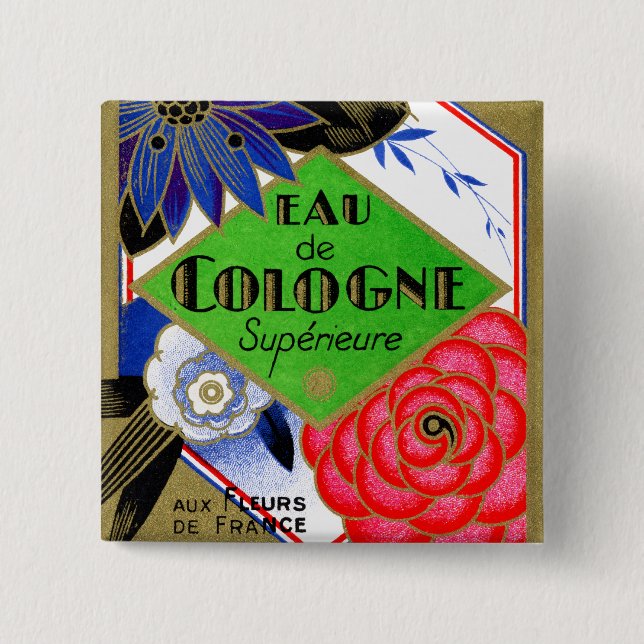 1925 Superieure-Blume des französischen Parfums Button (Vorderseite)