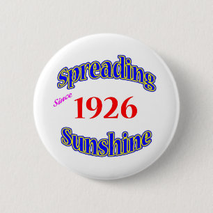 1926 ausgebreiteter Sonnenschein Button