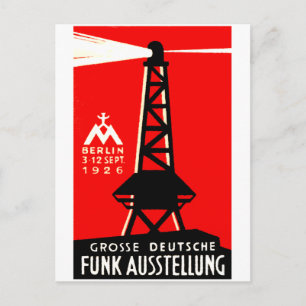 1926 Radio- und Poster Postkarte