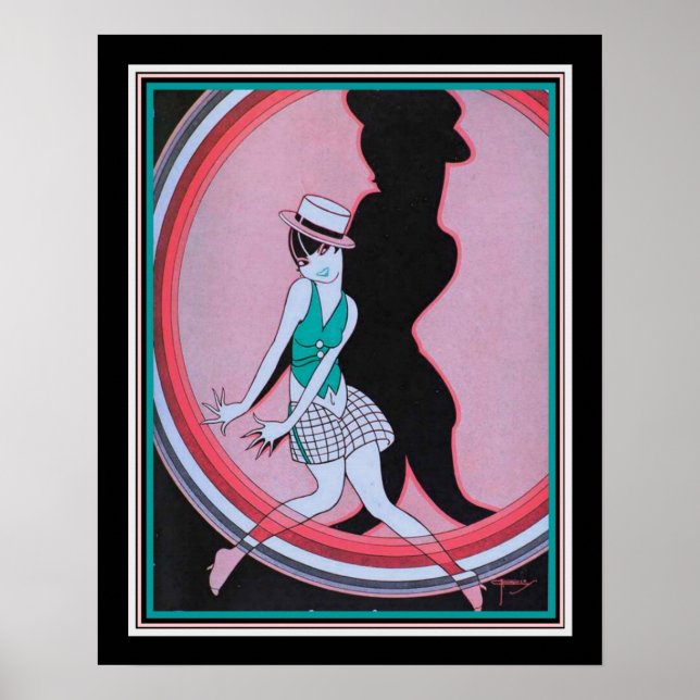 1927 Art-Déco "Spotlight", Druck 16 x 20 Poster (Vorne)