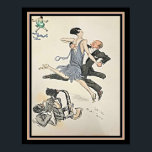1927 Art Deco Tango Lithograph Poster<br><div class="desc">1927 Art Deco Pochoir Lithograph für den Tango de White Bottom.</div>