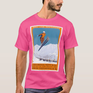 1927 Chamonix - Mont Blanc Frankreich Ski Champion T-Shirt
