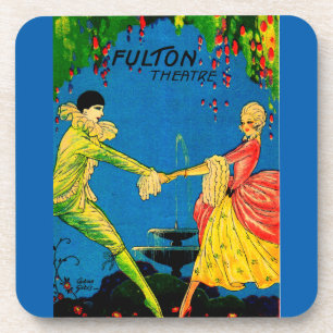 1927 Das Fulton Theater Programm deckt Kunst ab Untersetzer