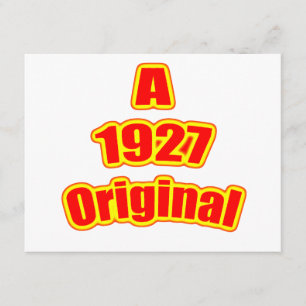 1927 Original Red Karte