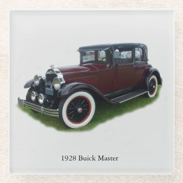 1928 Buick Master glass-Untersetzer Glasuntersetzer (Vorderseite)