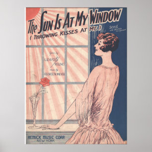 1928 ist die Sonne an meinem Fenster Poster
