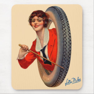 1928 Kelly-Springfields Tire mascot Lotta Miles Mousepad