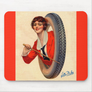 1928 Kelly-Springfields Tire mascot Lotta Miles Mousepad