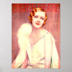 1928 Programm des Ziegfeld Theaters für Marilyn Mi Poster