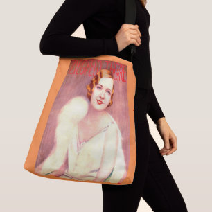 1928: Theaterprogramm in Ziegfeld deckt Marilyn Mi Tragetaschen Mit Langen Trägern