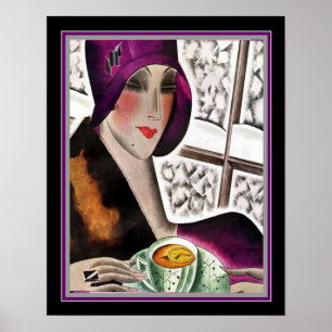 1929 Art déco Imprimer par Helen Dryden 16 x 20