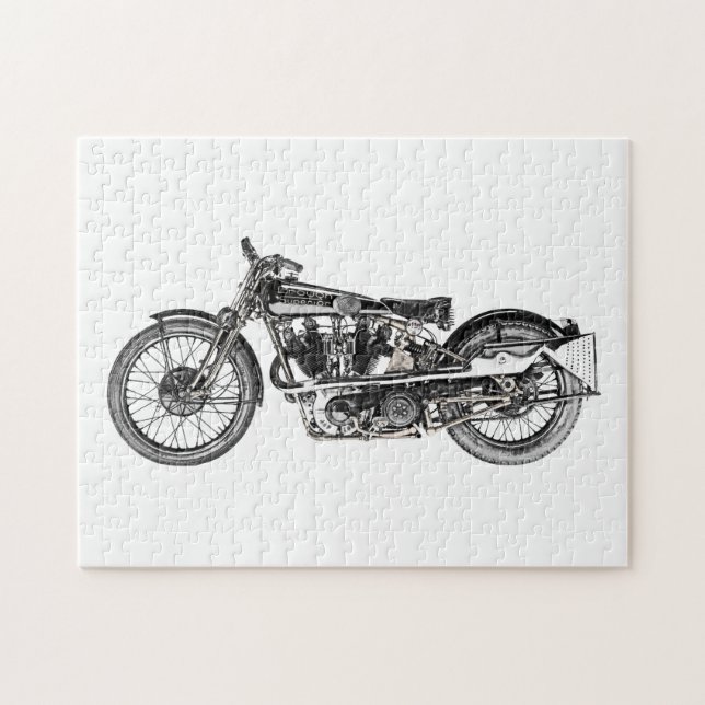 1929 Brough Superior Motorrad (Horizontal)