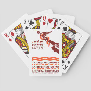 1929 Lwow Östliche Internationale Messe Spielkarten