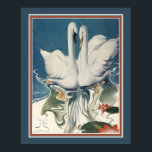 1929 Swans Art Deco Poster<br><div class="desc">Farbenfroh,  1929,  Art Deco "Swans"-Druck. 16x20 hier gezeigt. Der Standard 11x14 ist ebenfalls erhältlich,  sowie auch Sondergrößen und Leinwand.</div>