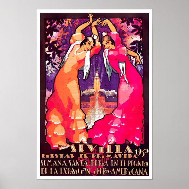1930 Feria de Sevilla Poster (Vorne)