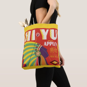 1930 Hochyu-Äpfel-Etikettendruck Tasche